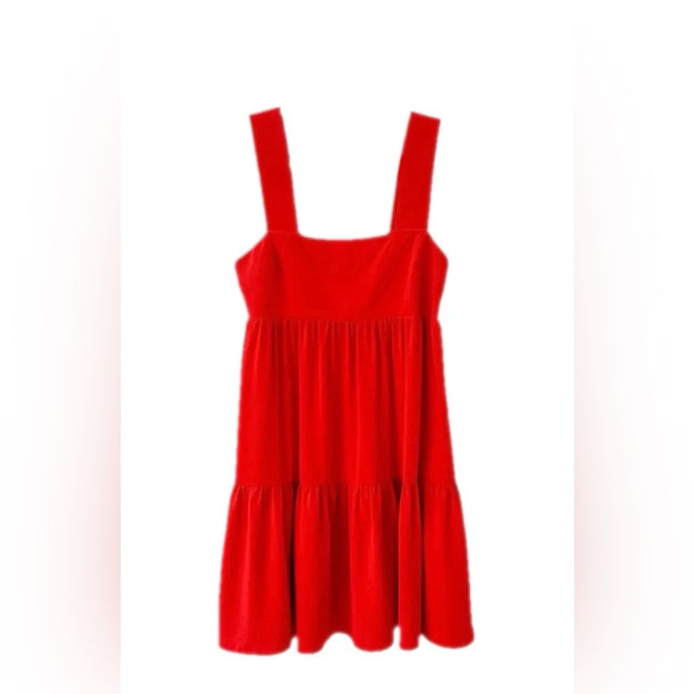 Amanda Uprichard Bright Red Tiered Mini